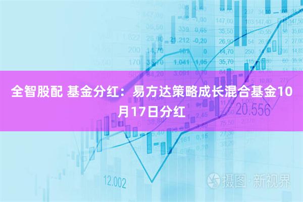 全智股配 基金分红：易方达策略成长混合基金10月17日分红